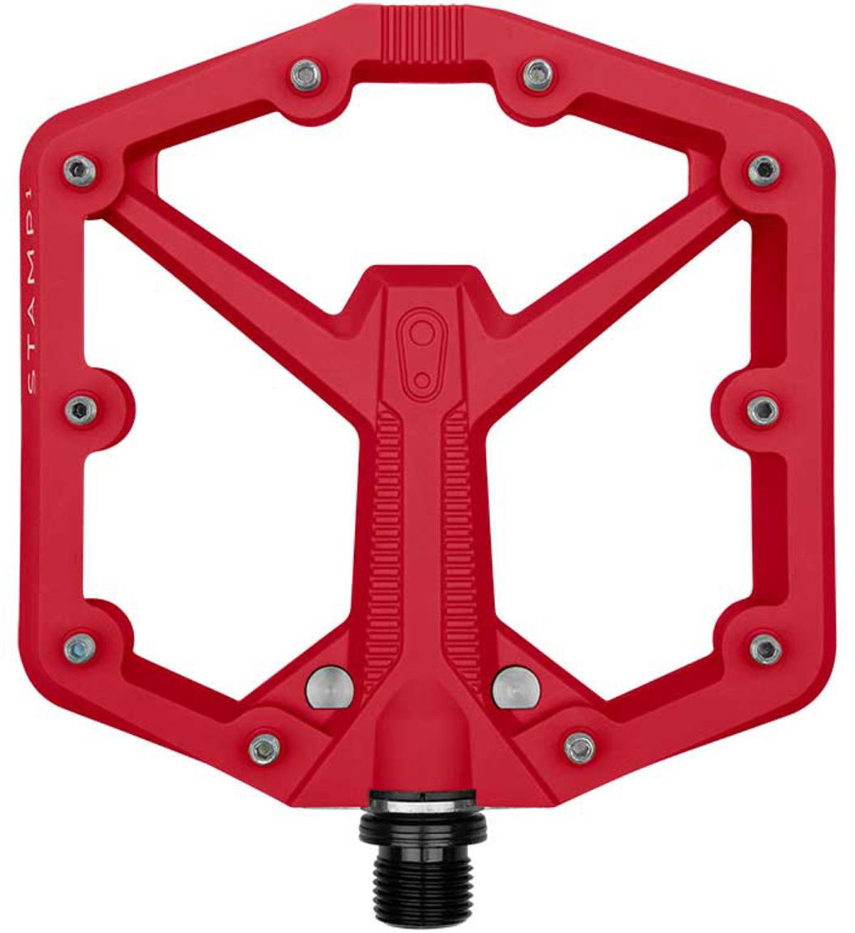 CrankBrothers Flat Pedal Stamp 1 - Large - Rød (Gen. 2)