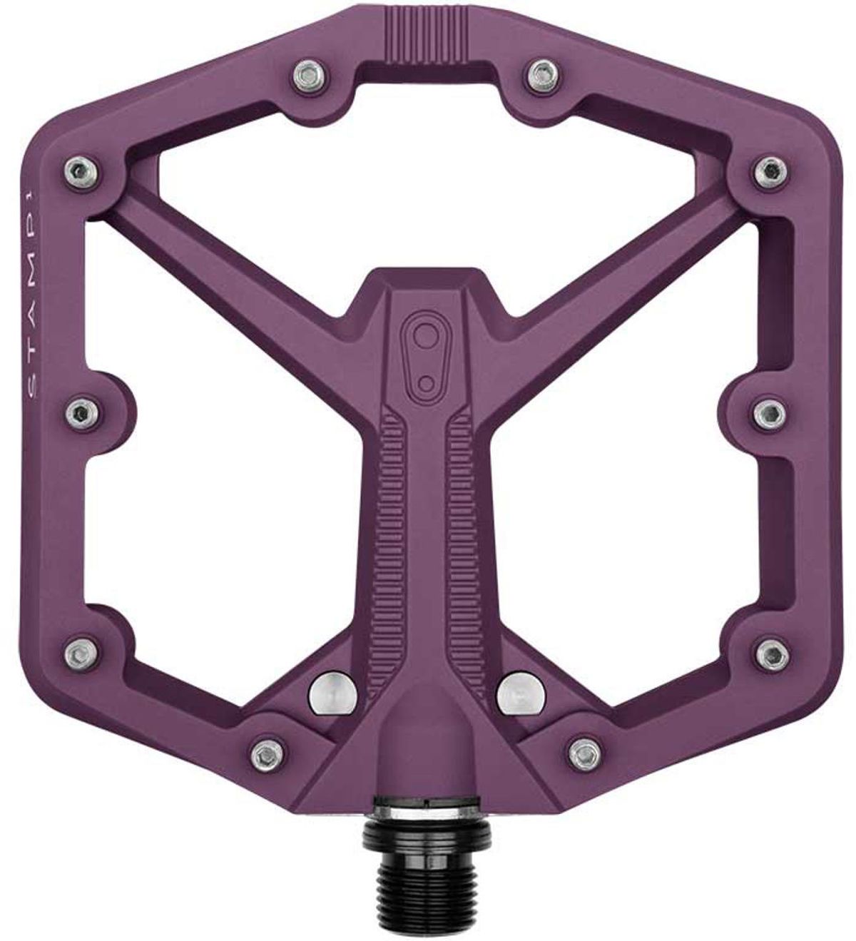 CrankBrothers Flat Pedal Stamp 1 - Lilla - Black (Gen. 2)