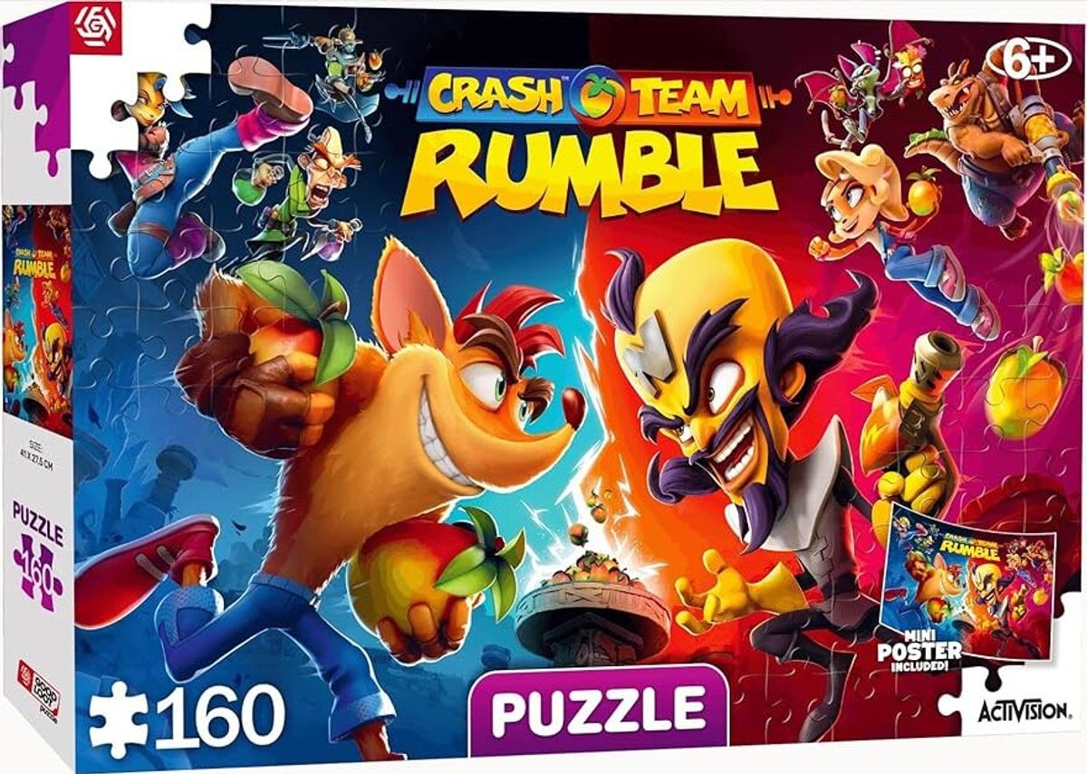 Crash Bandicoot - Crash Team Rumble Puslespil - Good Loot Puzzle - 160 Brikker