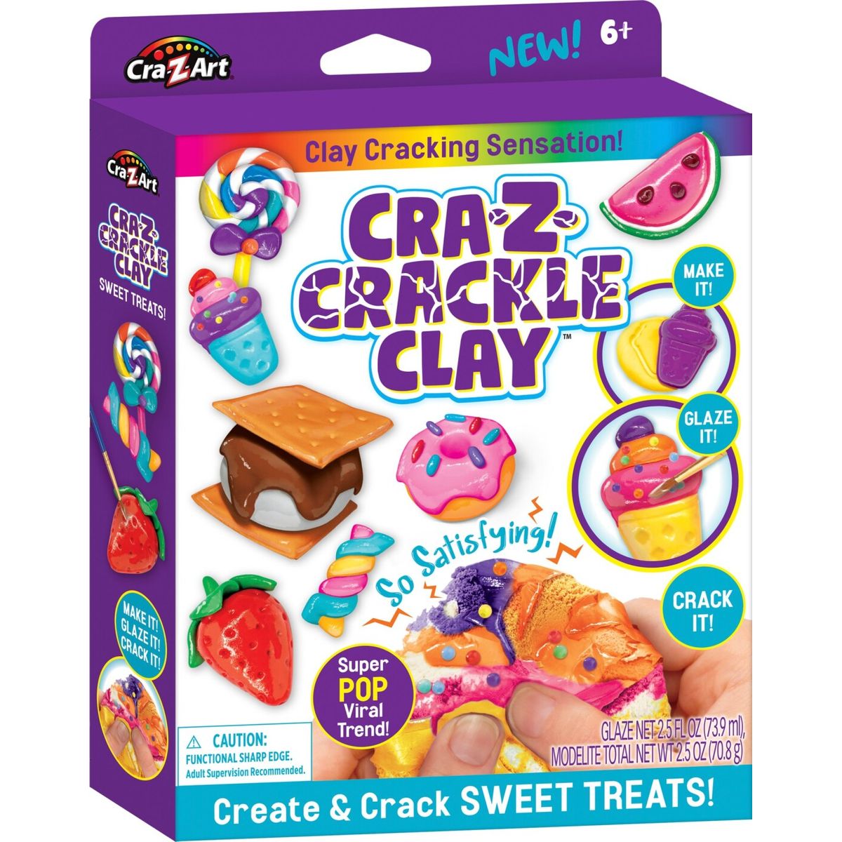 Crazart - Crackle Clay Sweet Treats Modellervoks Legesæt