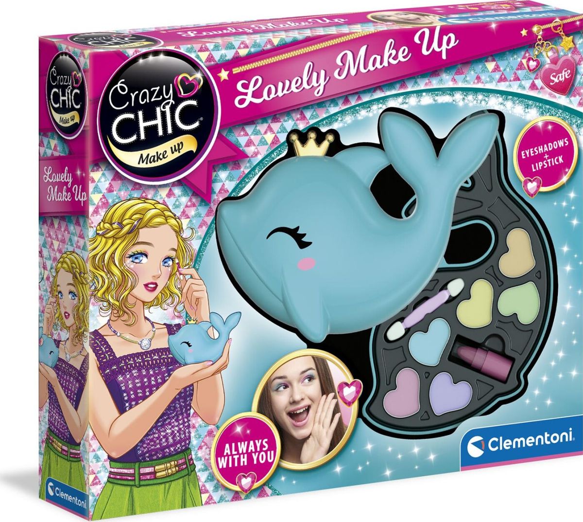 Crazy Chic - Makeup Til Børn - Delfin - Clementoni