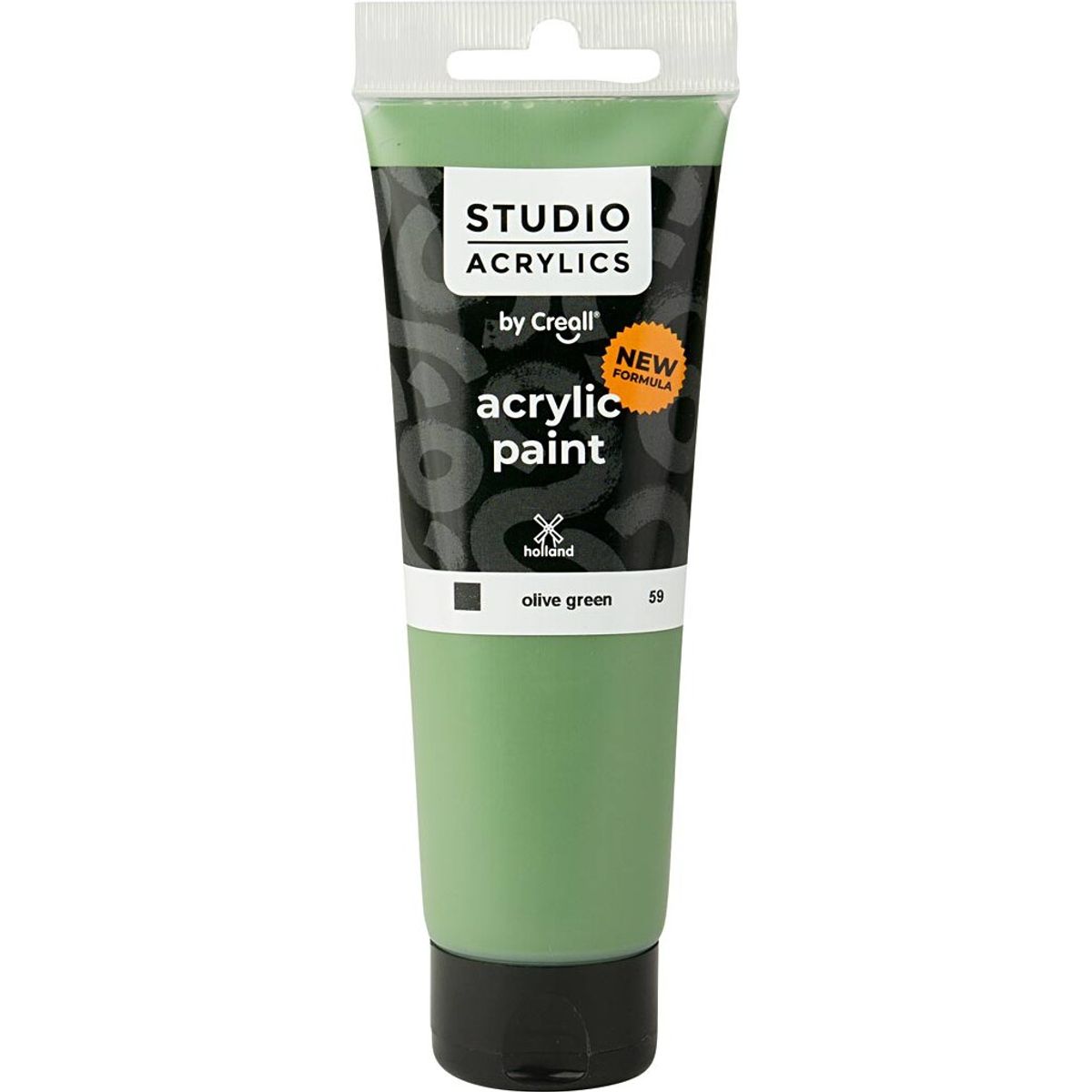 Creall Studio Acrylics - Akrylmaling - Dækkende - Oliven Grøn - 120 Ml