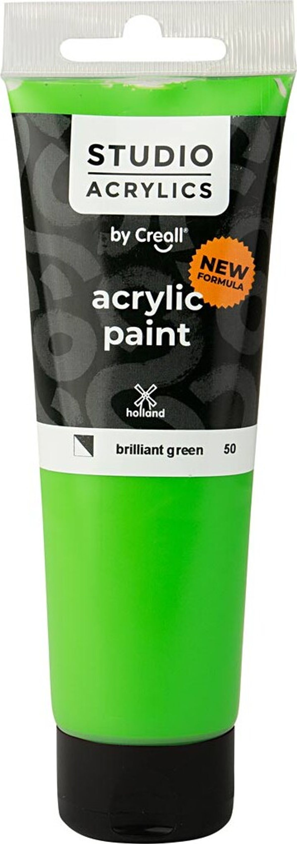 Creall Studio Acrylics - Akrylmaling - Halvdækkende - Brilliant Grøn - 120 Ml