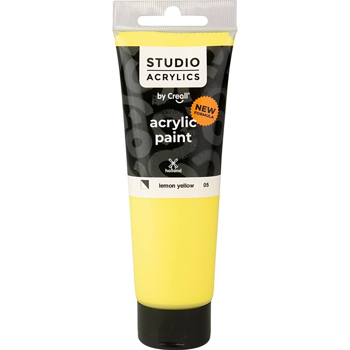 Creall Studio Acrylics - Akrylmaling - Halvdækkende - Citron Gul - 120 Ml