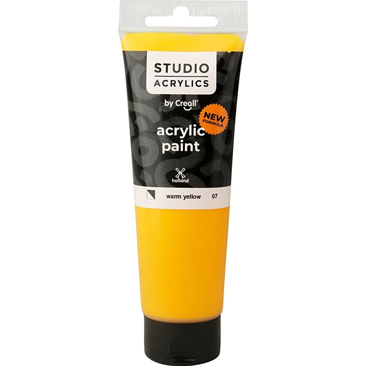 Creall Studio Acrylics - Akrylmaling - Halvdækkende - Varm Gul - 120 Ml