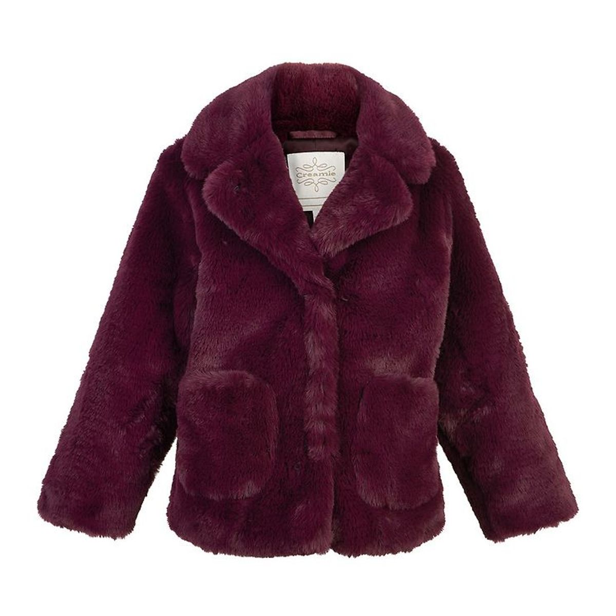 Creamie Jakke - Faux Fur - Fig