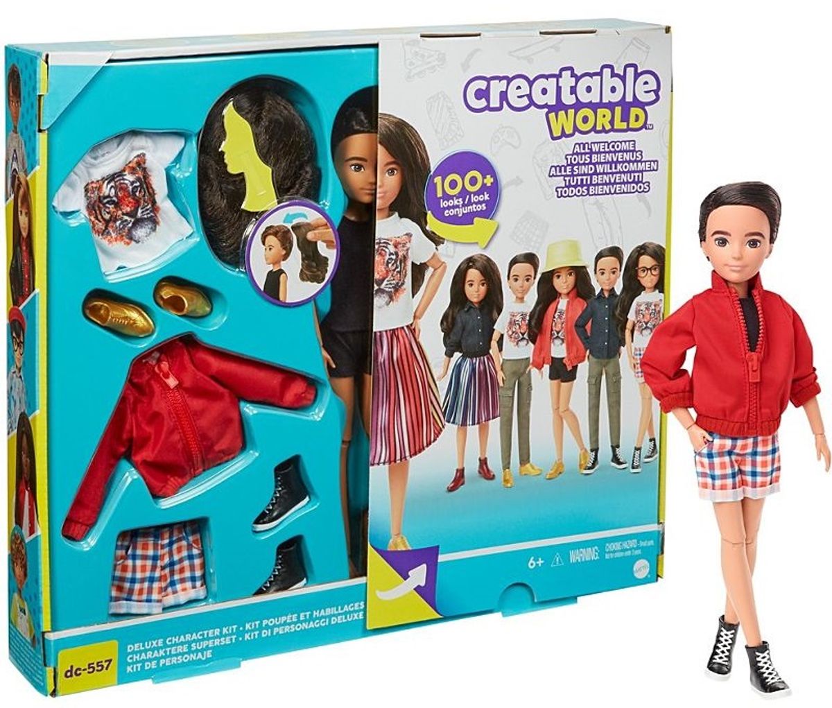 Creatable World Deluxe Dukke med kastanjebrunt hår