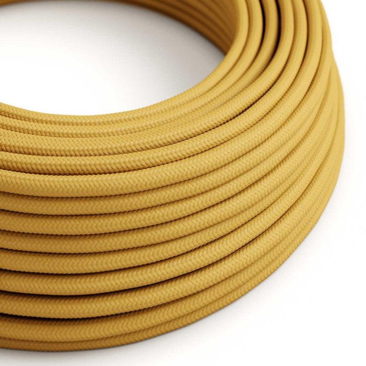 Creative Cables Stofledning Viskose Mustard