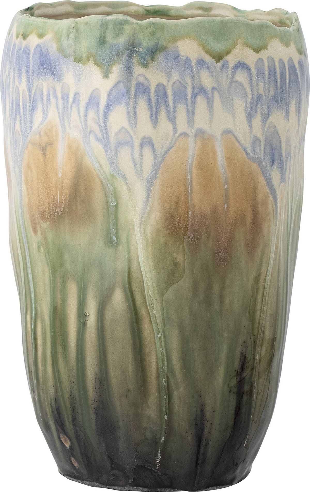 Creative Collection - Mahasti Vase - Grøn - Stentøj