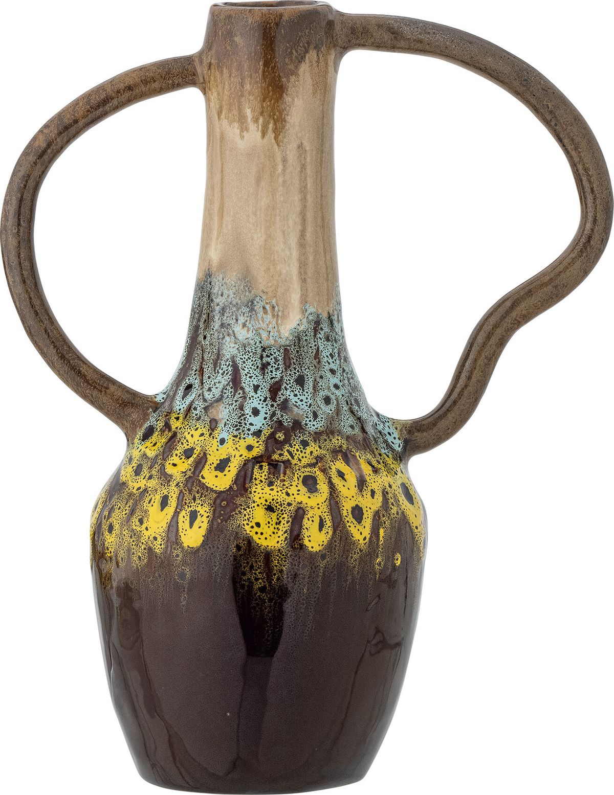 Creative Collection - Mahnoor Vase - Brun - Stentøj - H 34 Cm