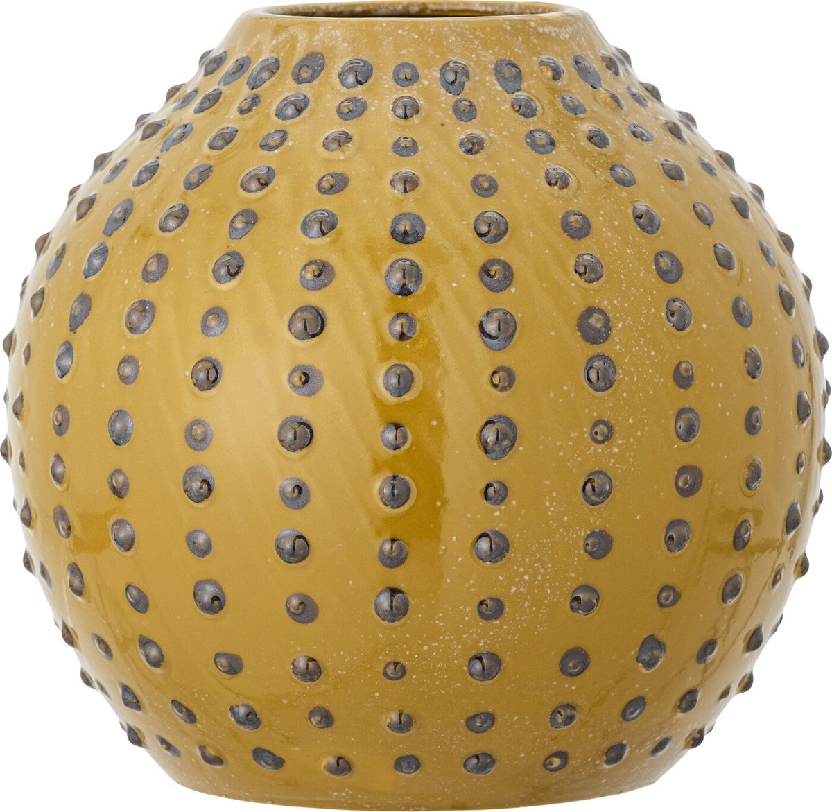 Creative Collection - Toofan Vase - Gul - Stentøj - H 26 Cm