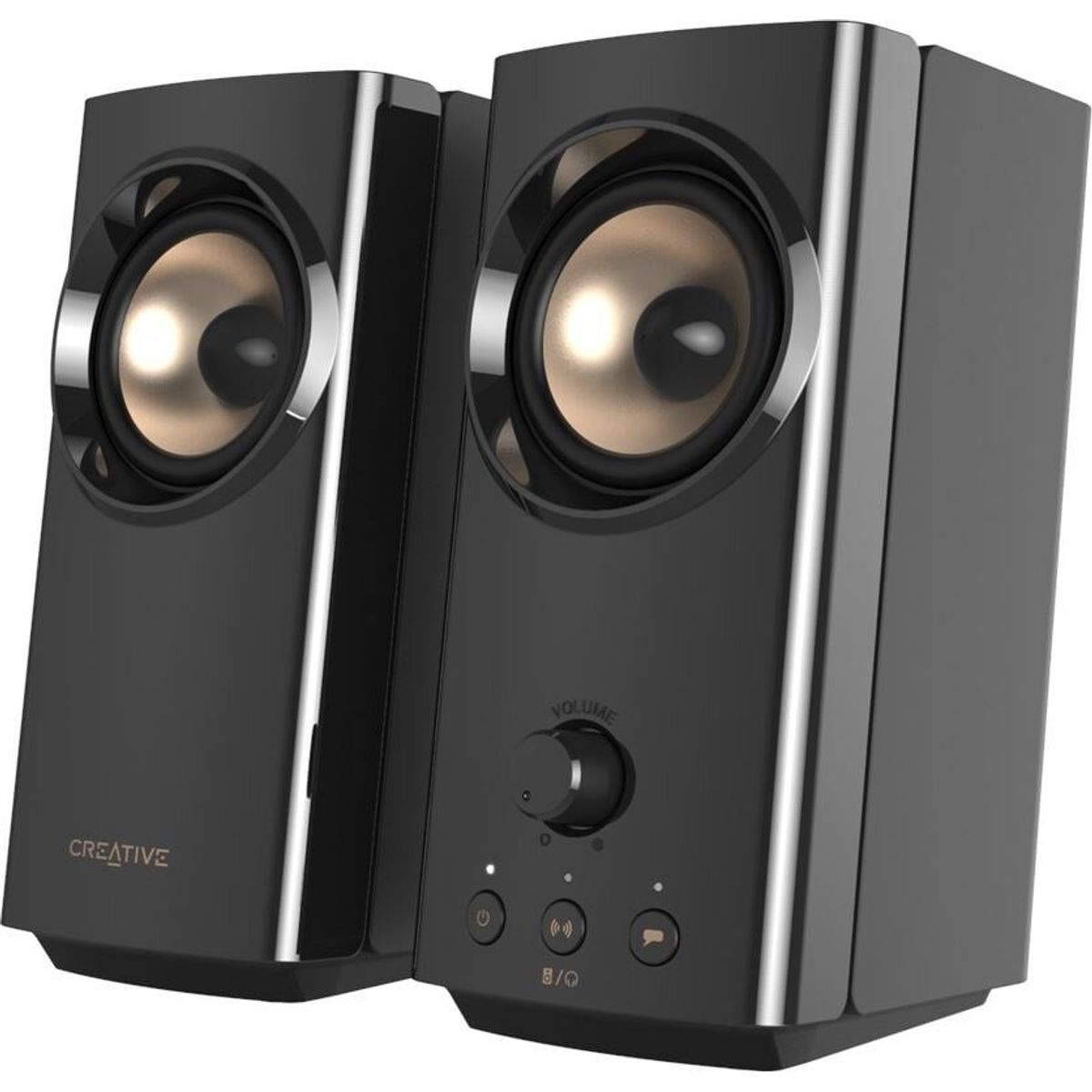 Creative - T60 Compact Hi-fi 2.0 Speakers, Black