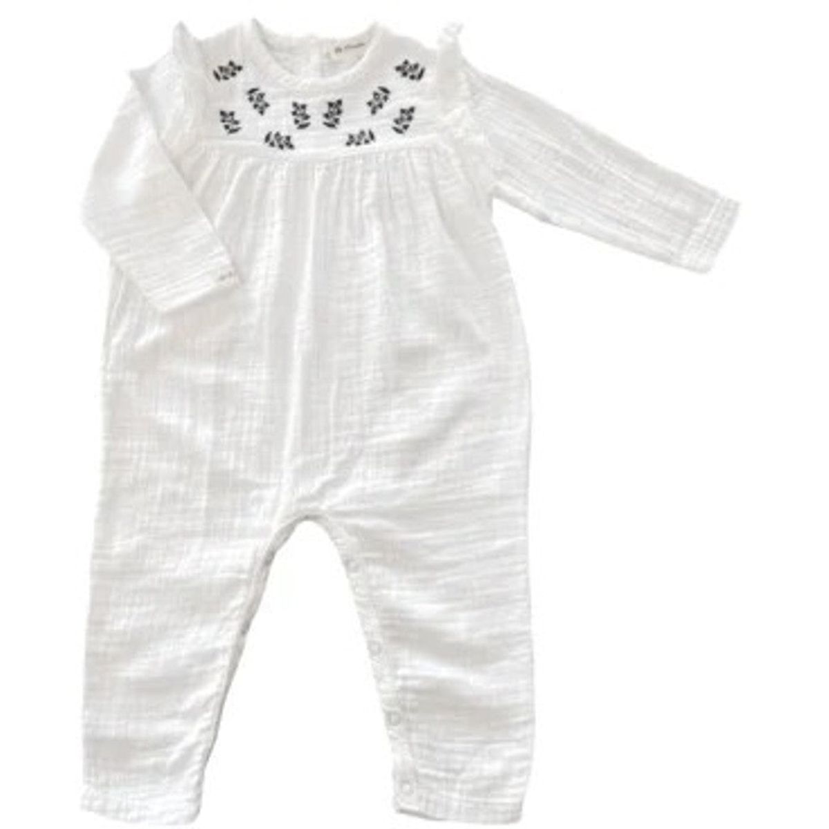 Crema Muslin Jumpsuit - white / 9-12m - 80cm