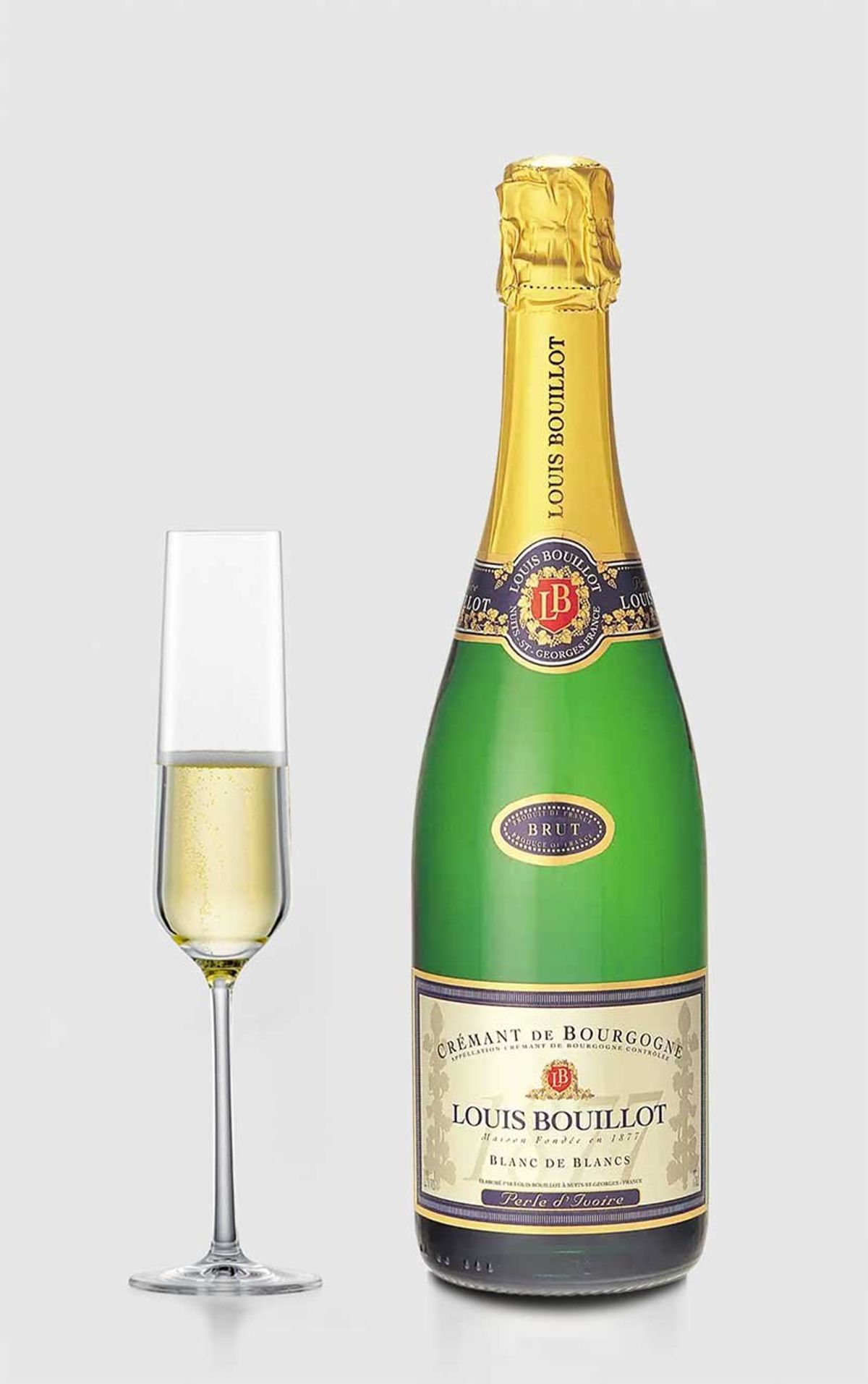 Cremant De Bourg Blanc De Blanc Perle D'ivoire, Louis Bouillot