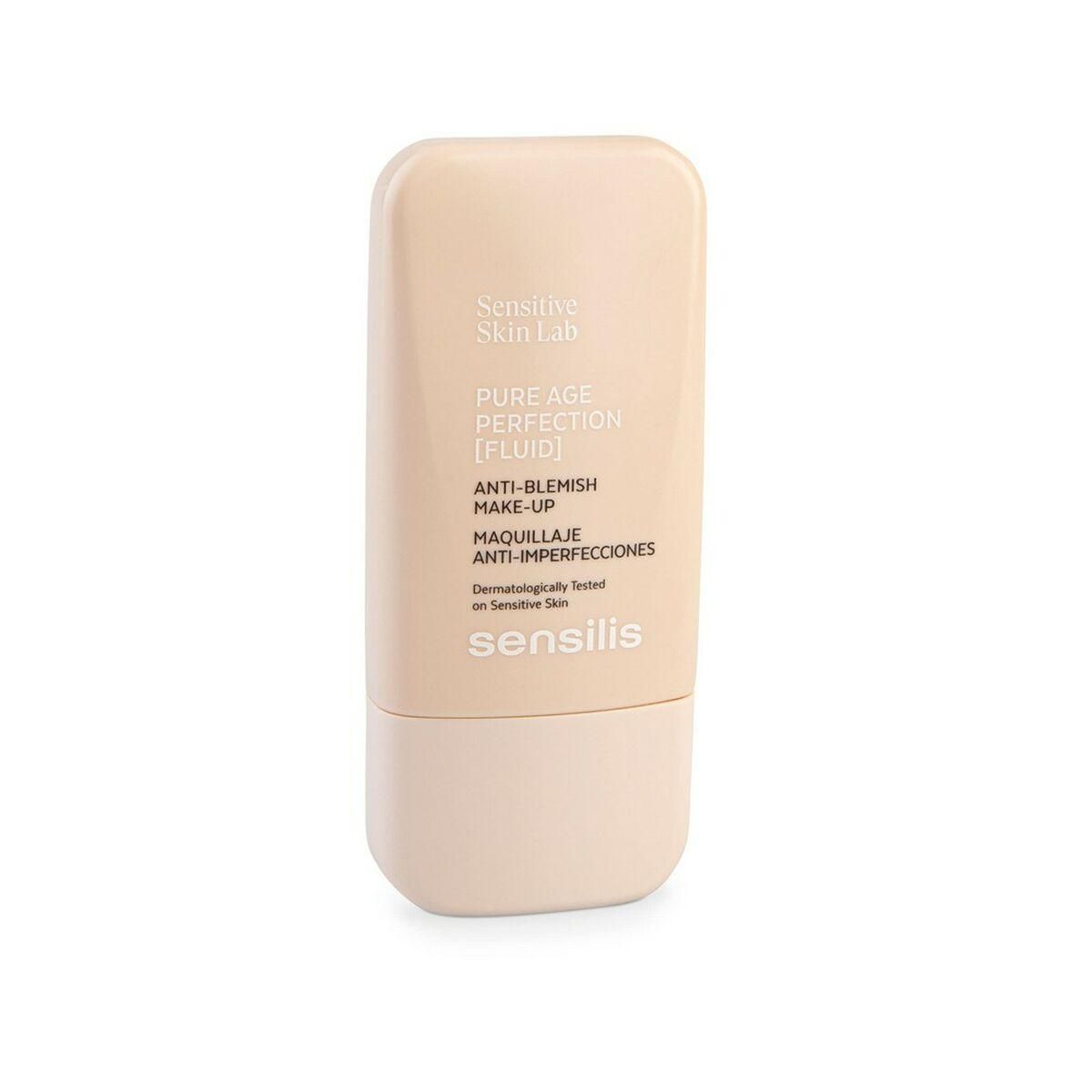 Cremet Make Up Foundation Sensilis Pure Age Perfection 05-pêche Behandling mod ufuldkommenheder (30 ml)