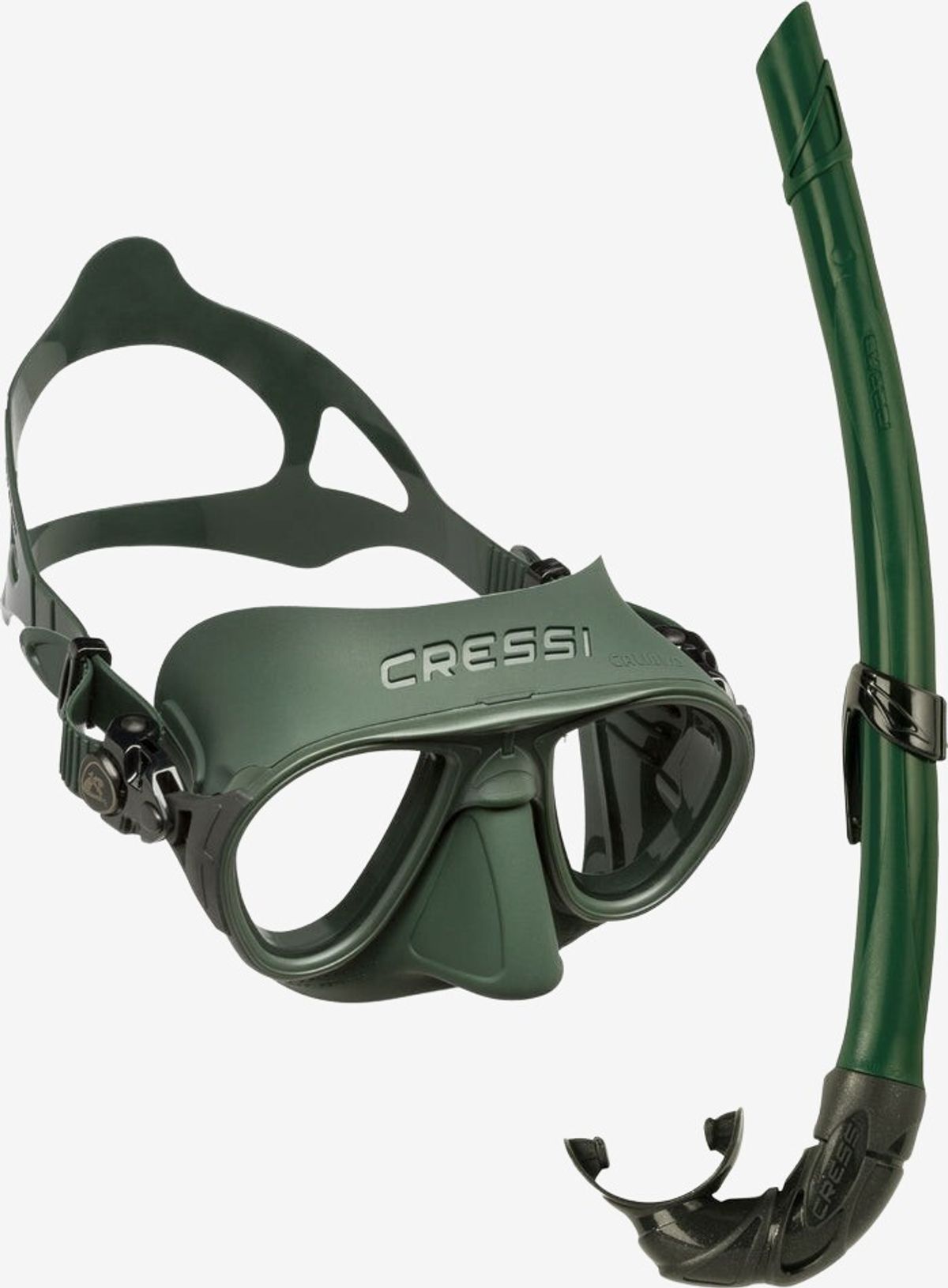 Cressi - Calibro + Corsica maske- og snorkelsæt (Grøn)