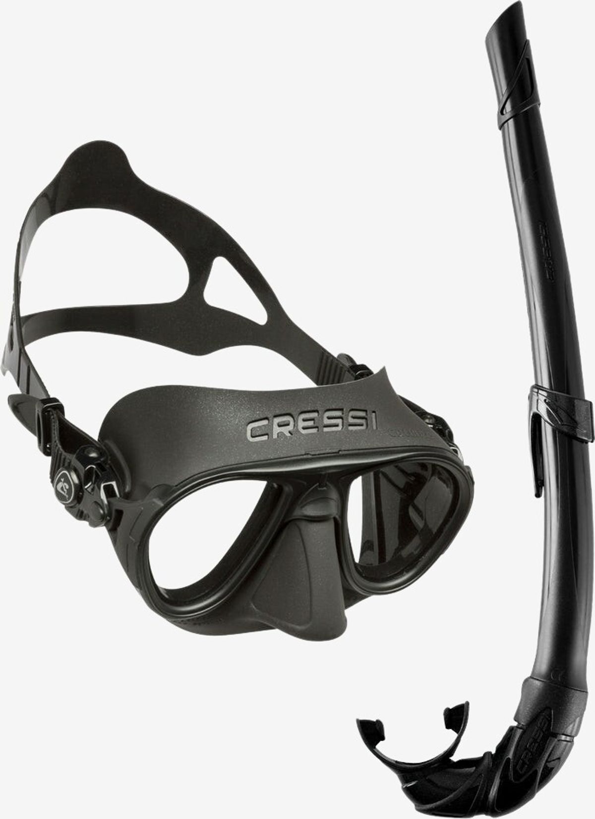 Cressi - Calibro + Corsica maske- og snorkelsæt (Sort)