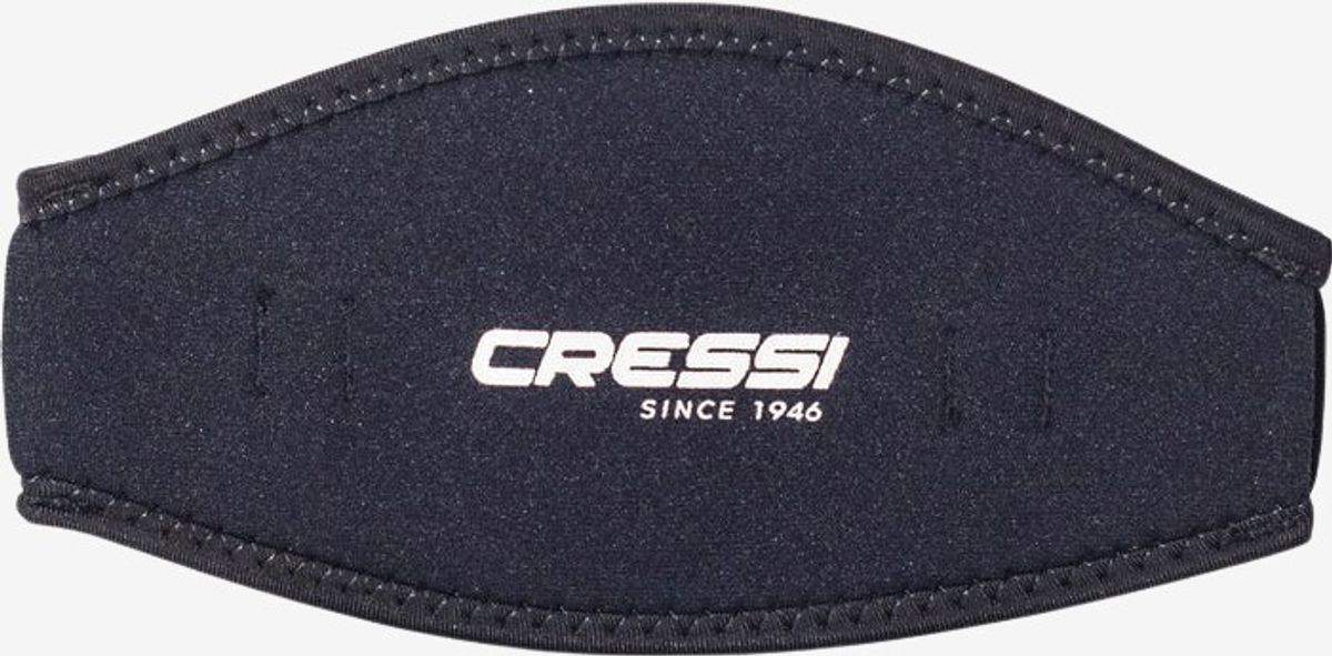 Cressi - Neoprencover til maskestrop (Sort)