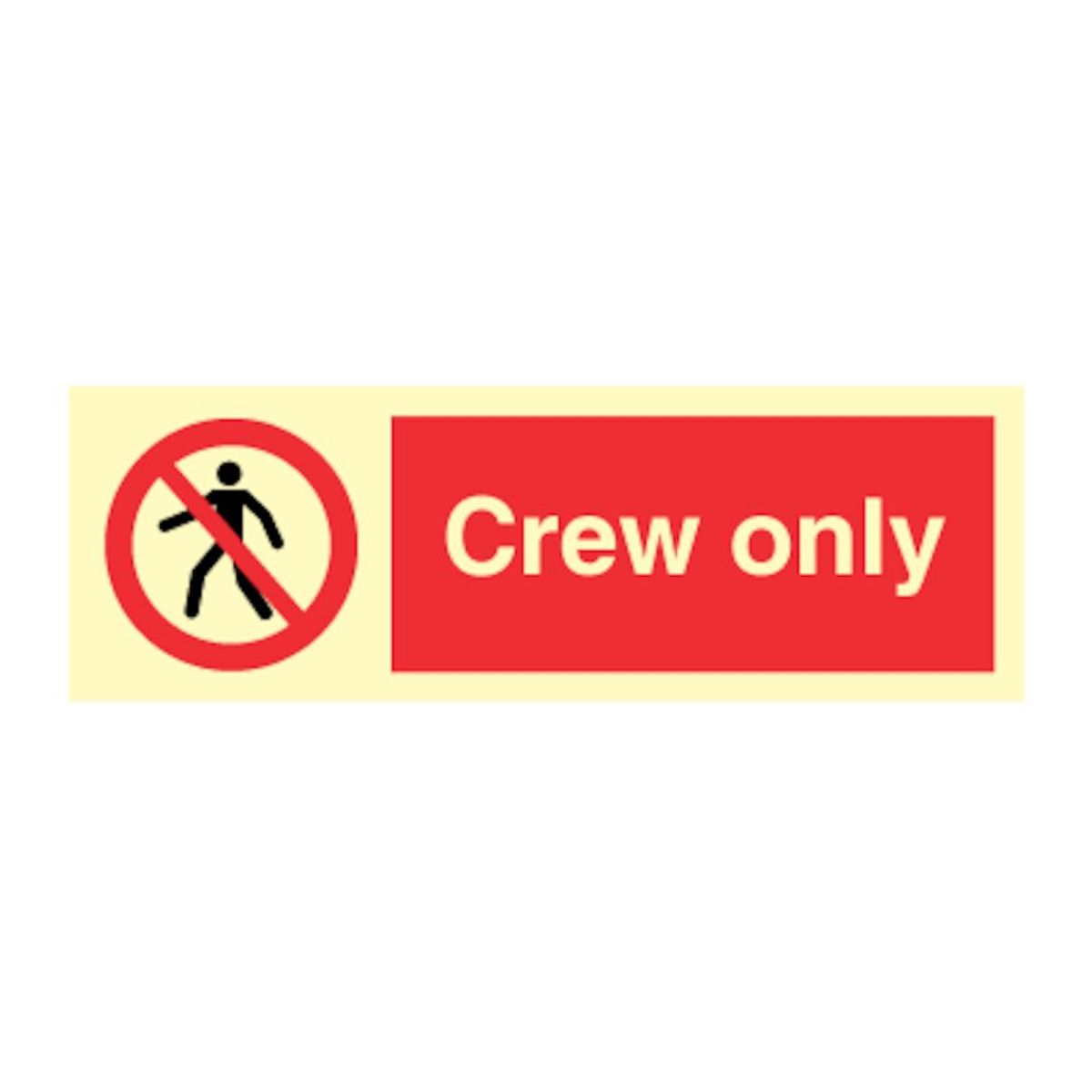 Crew only - Efterlysende Vinyl HI150 - 100 x 300 mm