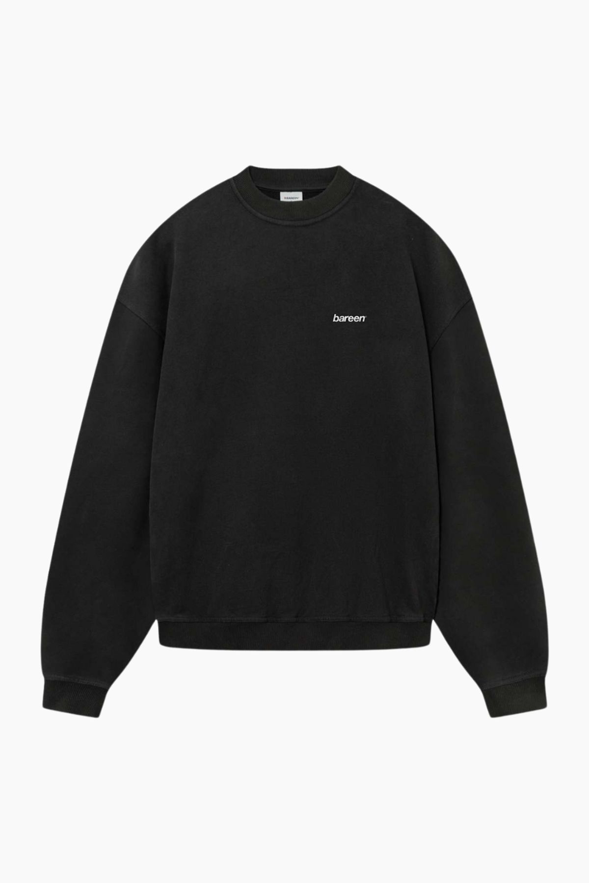 Crewneck Oversize Logo 2.0 - Black - bareen - Sort XS