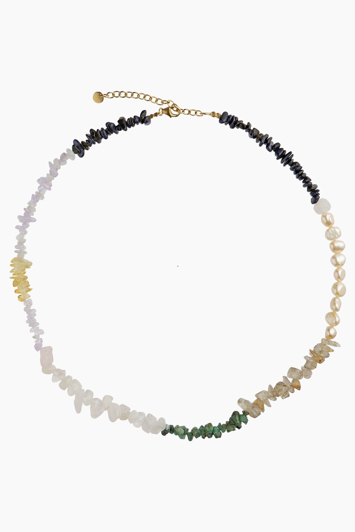 Crispy Coast Necklace - Pacific Colors With Pearls & Gemstones - Stine A - Multi One Size