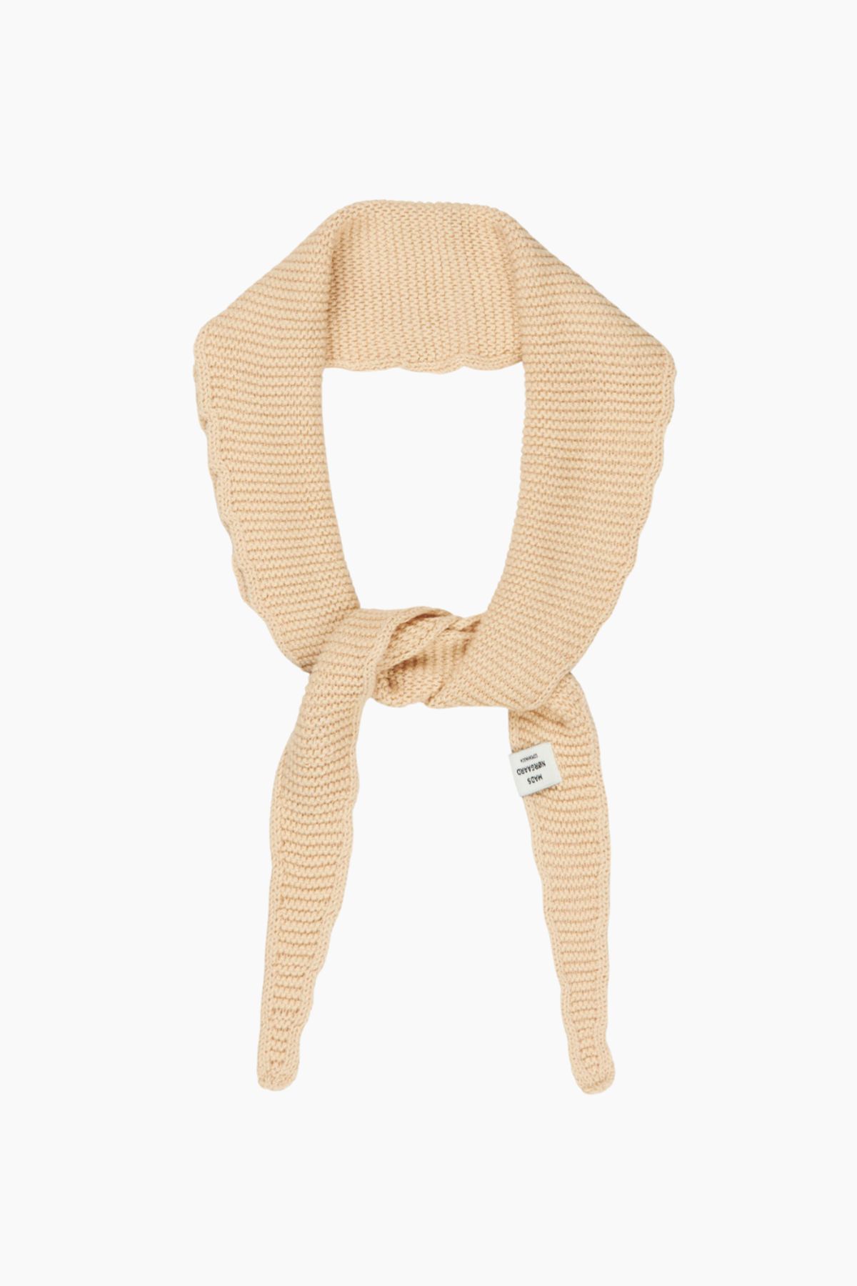 Crochet Momo Scarf - Oatmeal - Mads Nørgaard - Beige One Size