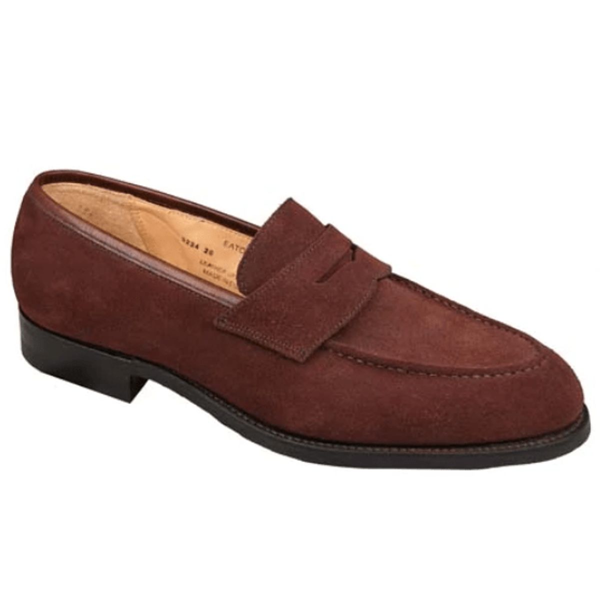 Crockett & Jones Eaton 2 aubergine loafers i ruskind