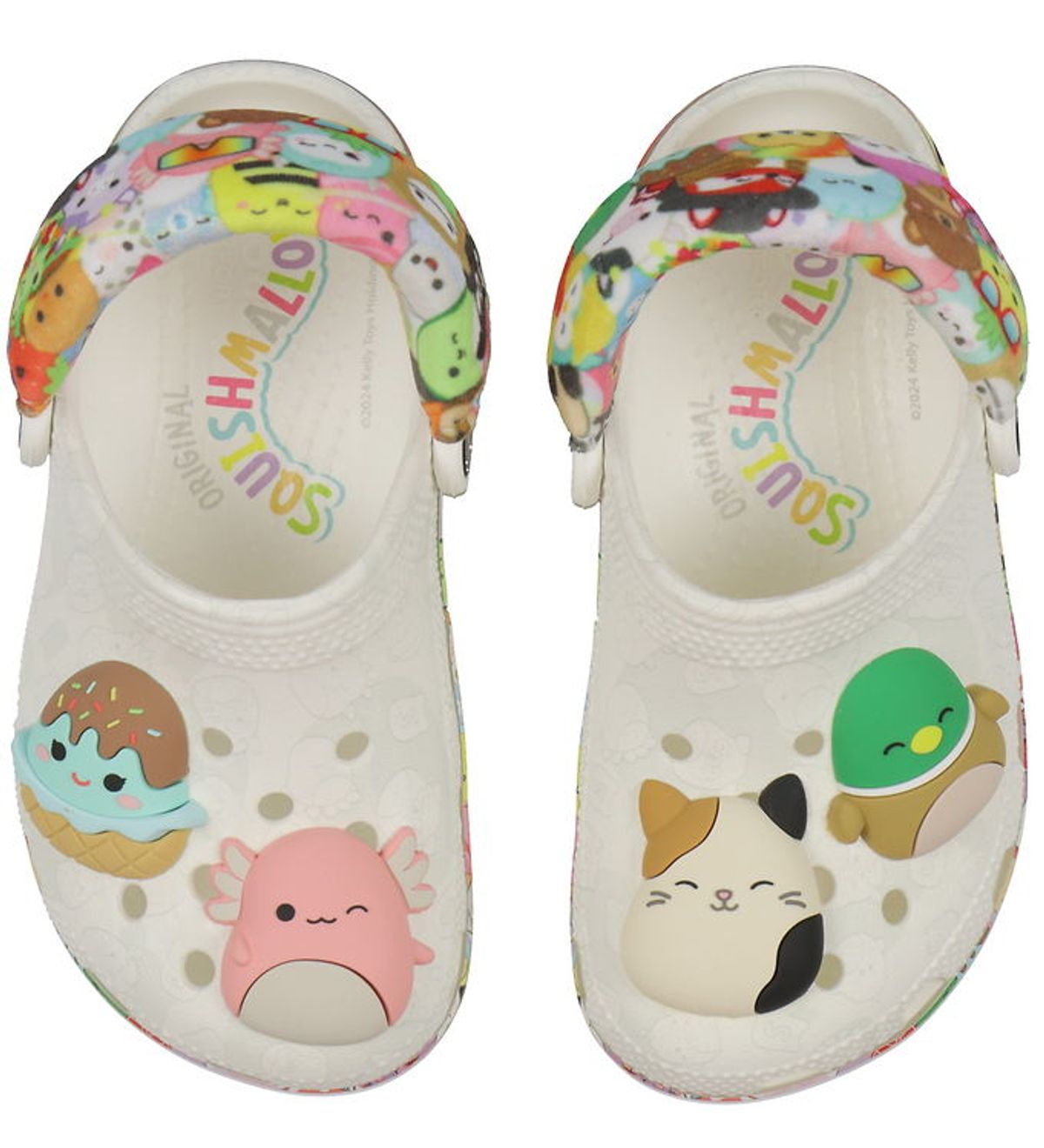 Crocs Sandaler - Classic Clog K - Hvid m. Squishmallows