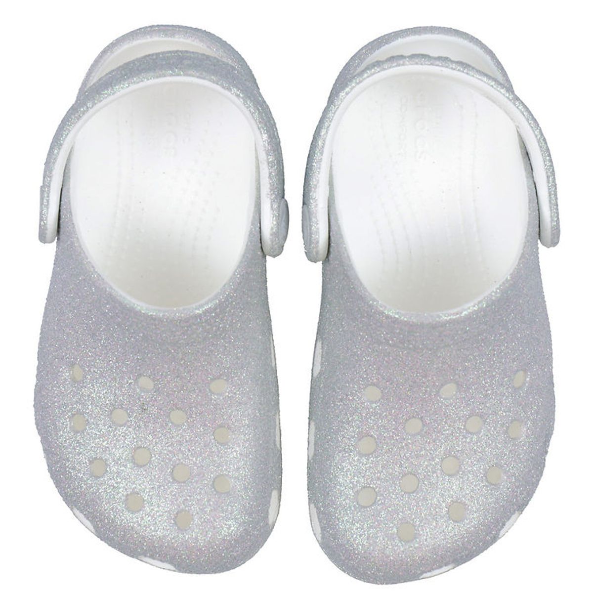 Crocs Sandaler - Classic Glitter K - White