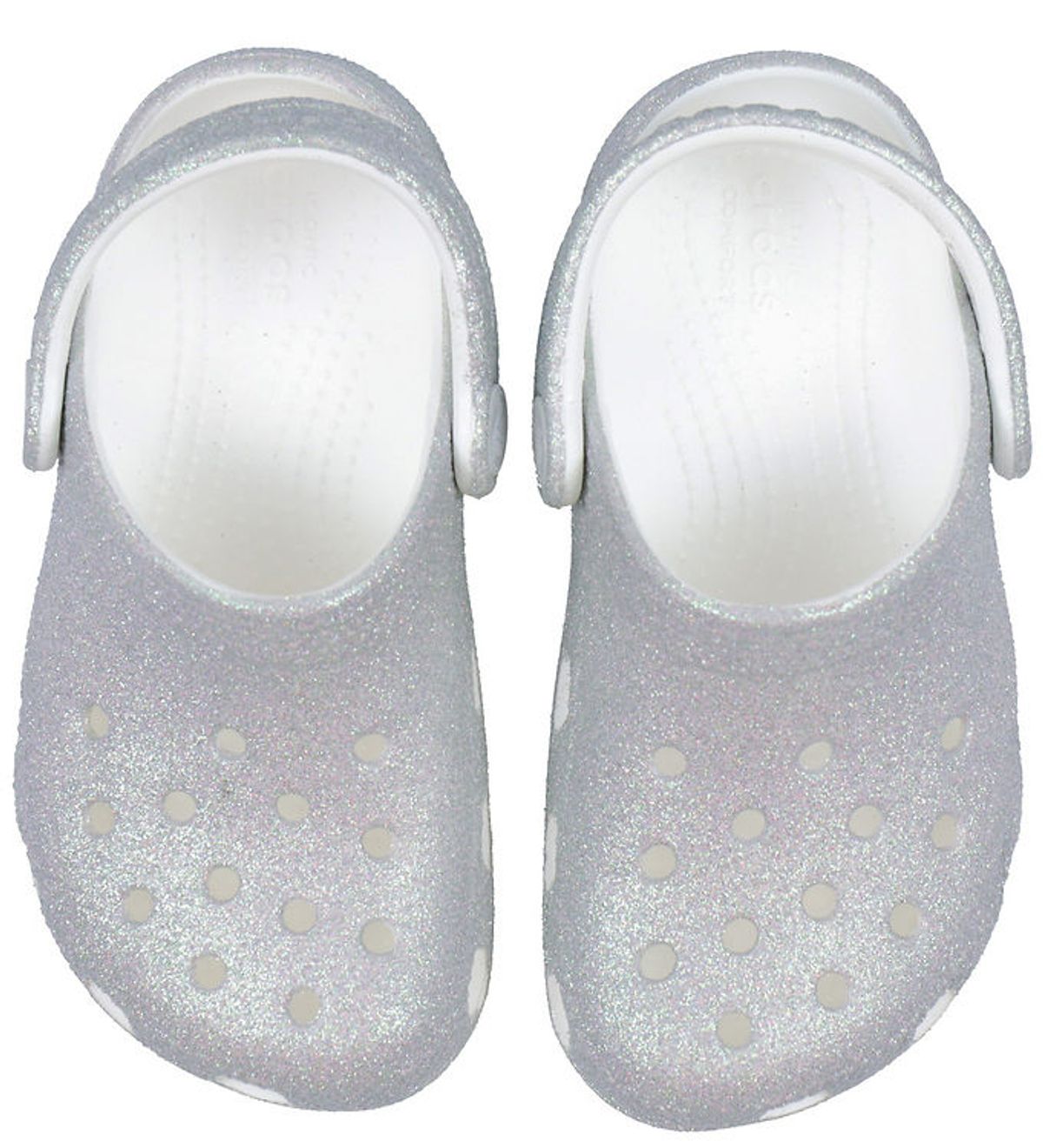 Crocs Sandaler - Classic Glitter K - White