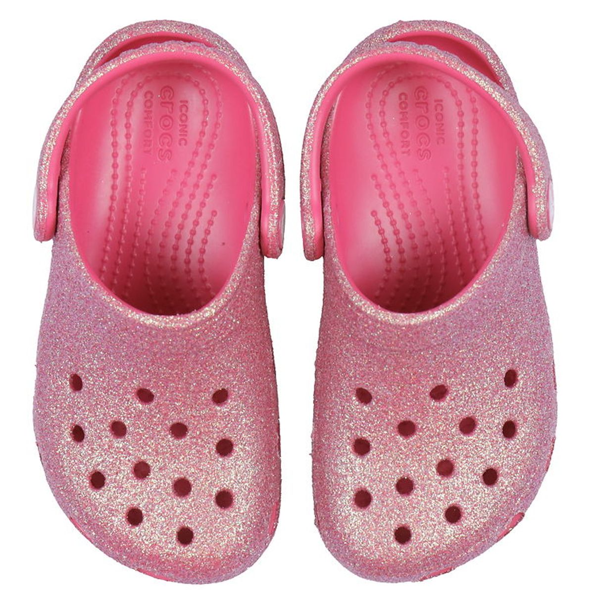 Crocs Sandaler - Classic Glitter T - Dragon Fruit