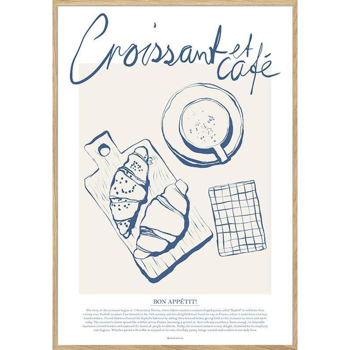 Croissant et café - hyggelig madplakat med fransk morgenbord