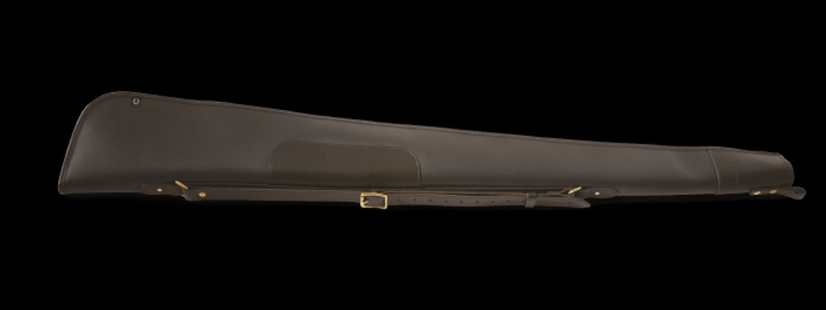 CROOTS Byland Shotgun Slip zip only, læder, dark havana - 30"