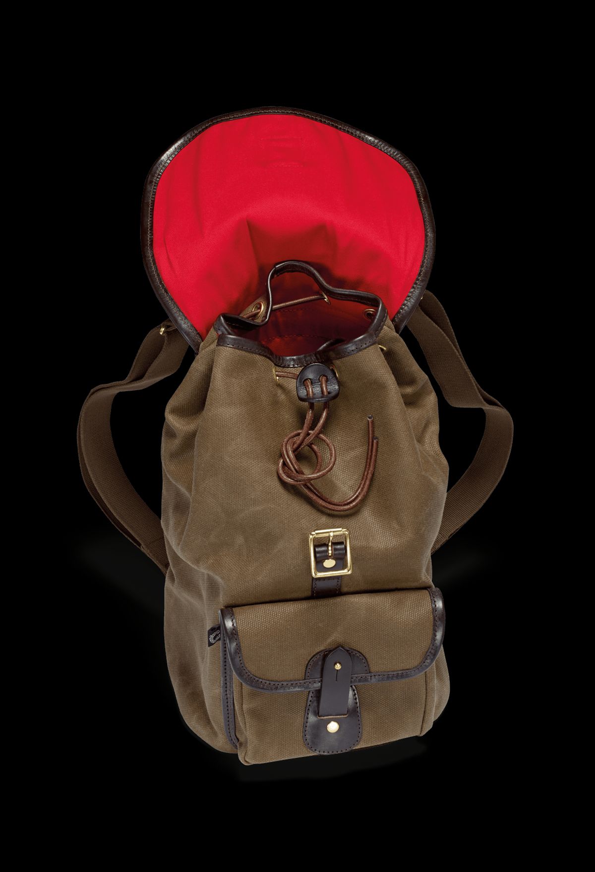 CROOTS Vintage Canvas Rucksack rygsæk, olive