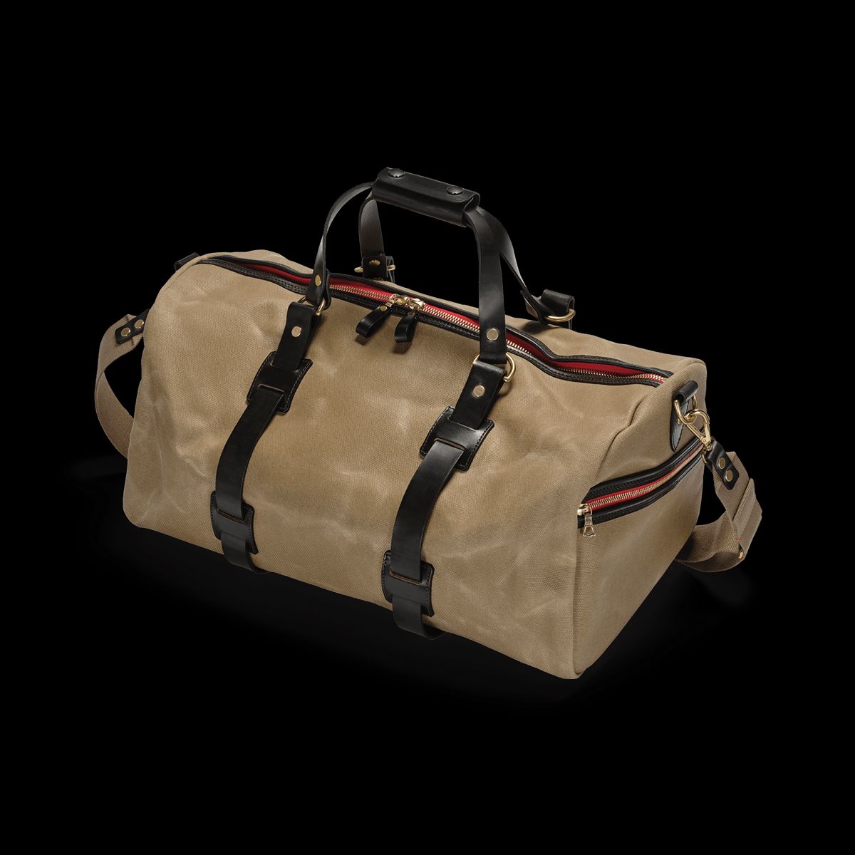 CROOTS Vintage Duffle Holdall, kanvas, sand - Large