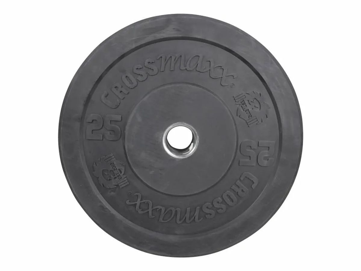 Crossmaxx Bumper Plate 25 kg Sort