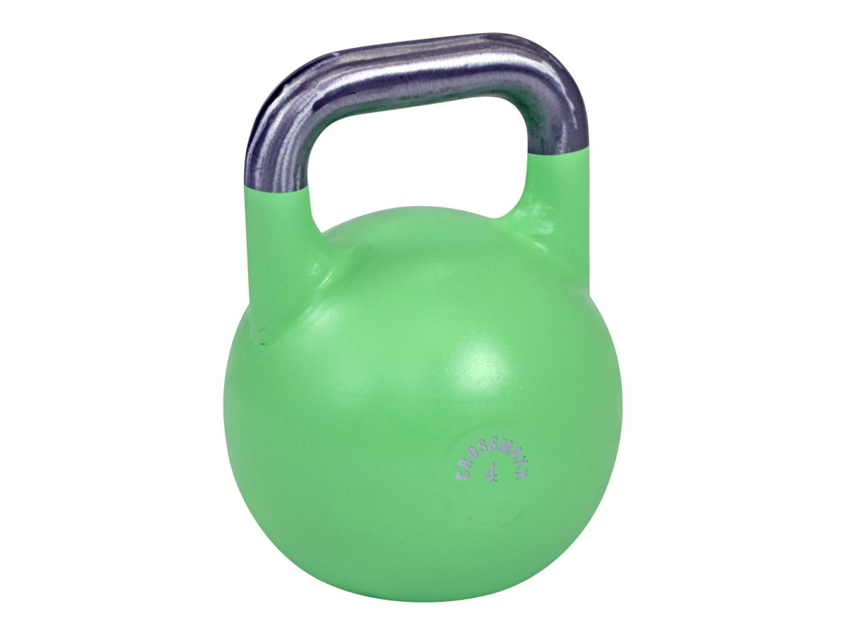 Crossmaxx Competition Kettlebell, 4 kg. Fremstillet i aluminium - yderst holdbar. Brug til funktionel træning, som crossfit udstyr og derhjemme