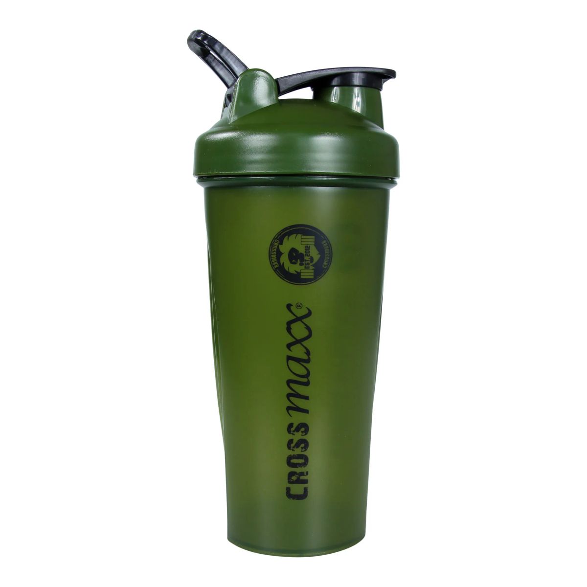 Crossmaxx Shaker Bottle. Fås i grøn og sort. Smart anti-klump funktion. Det perfekte tilbehør. Robuste og holdbare materialer.