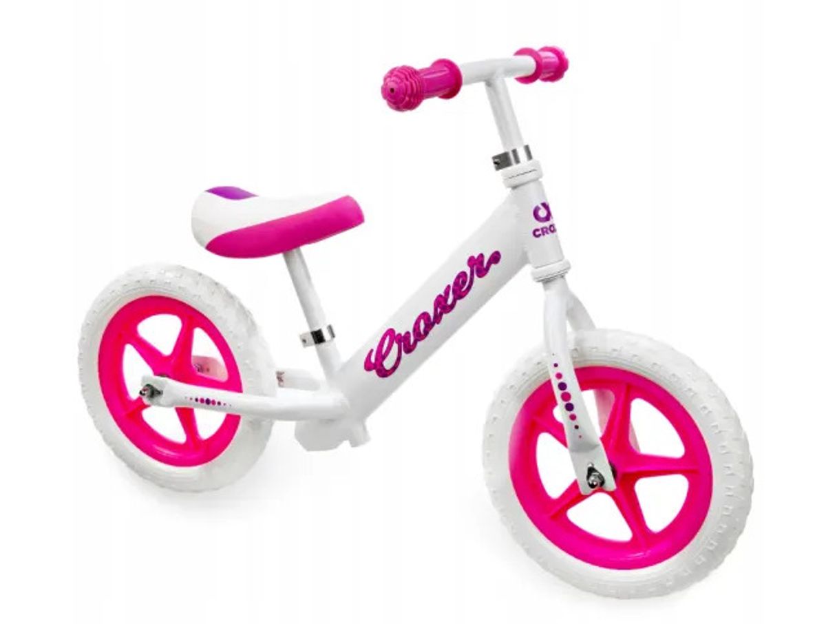 Croxer Cadea Løbecykel Pink/White - Perfekt til børn fra 2 til 4 år - HURTIG LEVERING