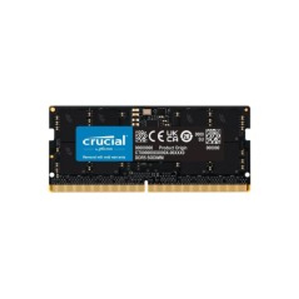 Crucial DDR5 16GB 4800MHz CL40 Ikke-ECC SO-DIMM 262-PIN