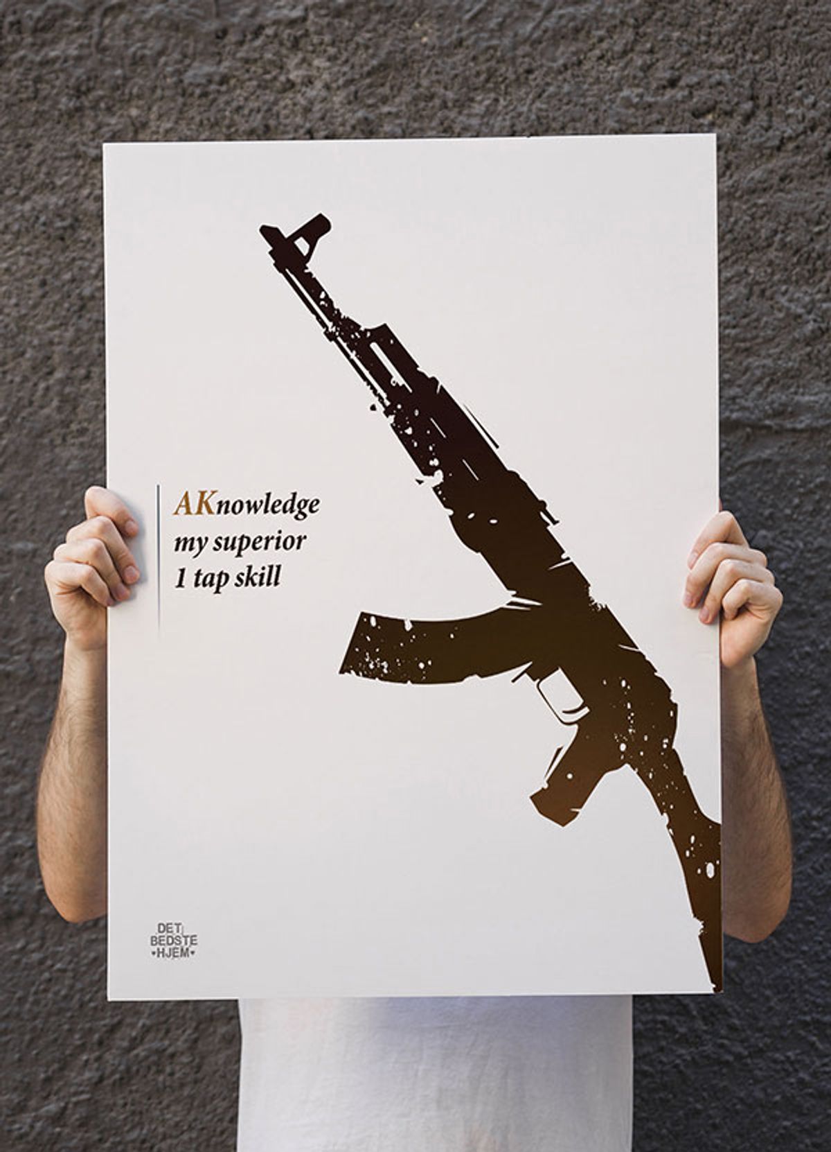 CSGO plakat - AK nowledge - 30 x 40 cm - Kr. 219,-