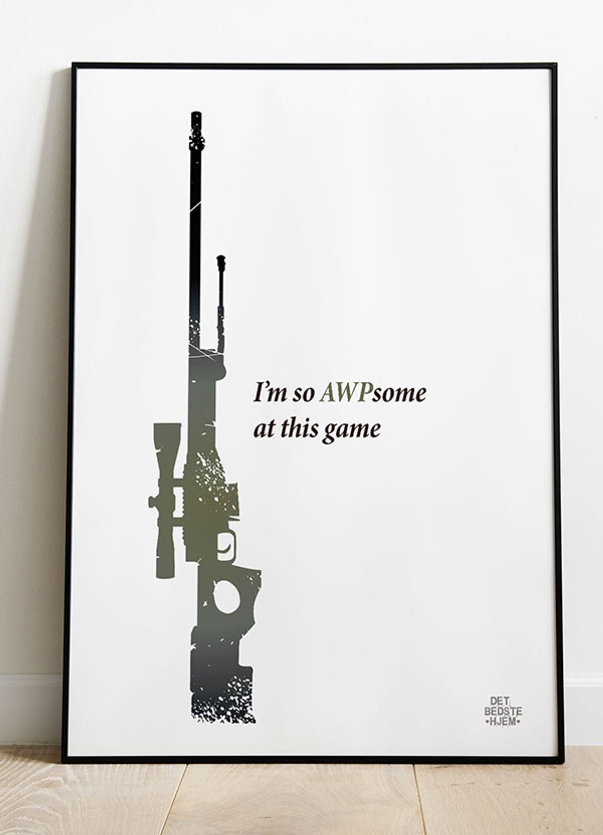 CSGO plakat - I'm so AWPsome at this game - 21 x 29,7 (A4) Kr. 199,-