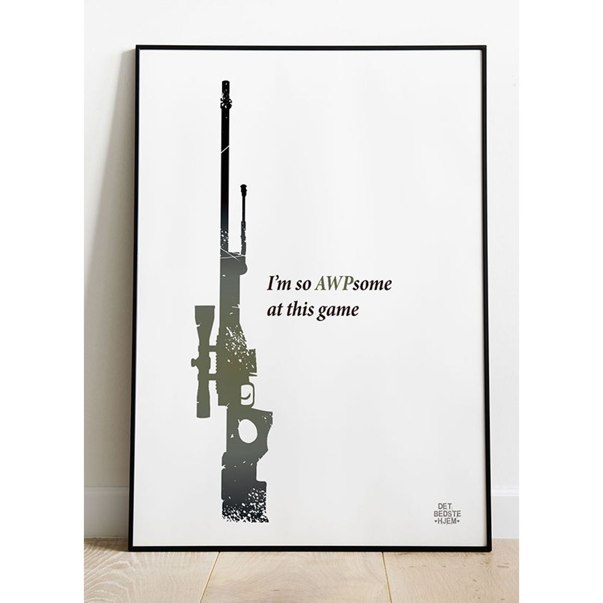 CSGO plakat - I'm so AWPsome at this game - 30 x 40 cm - Kr. 219,-