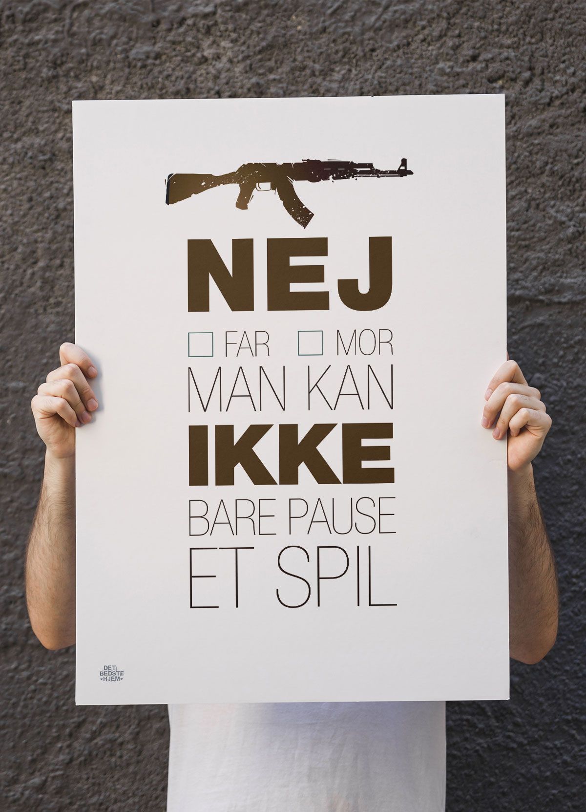 CSGO plakat - Nej til pause - 50 x 70 cm - Kr. 279,-