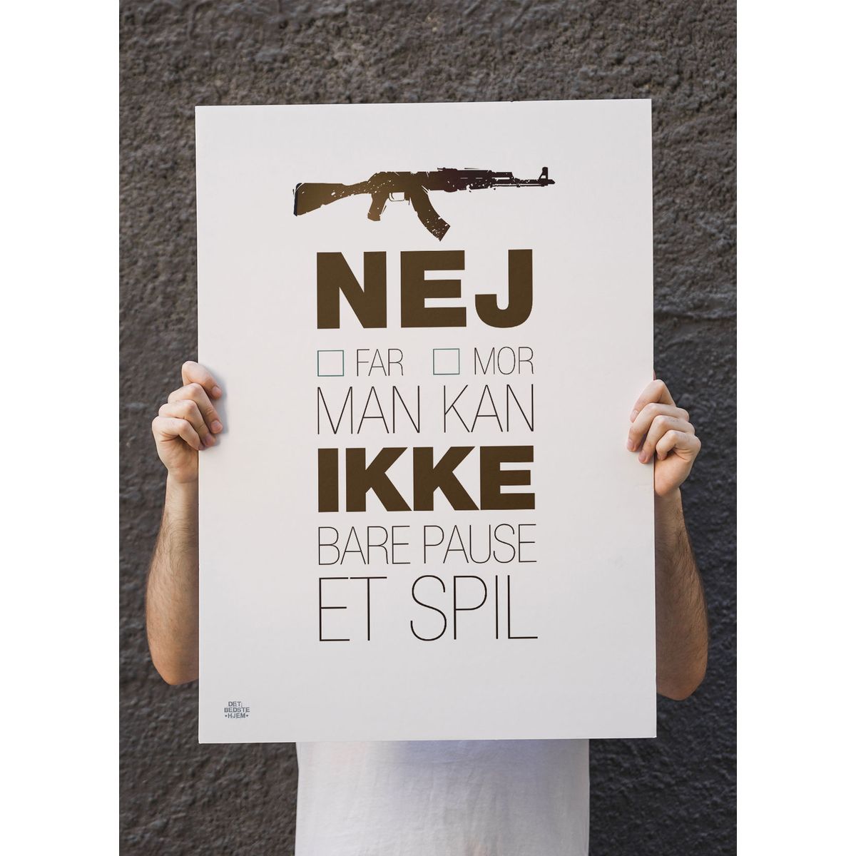 CSGO plakat - Nej til pause - 70 x 100 cm - Kr. 349,-