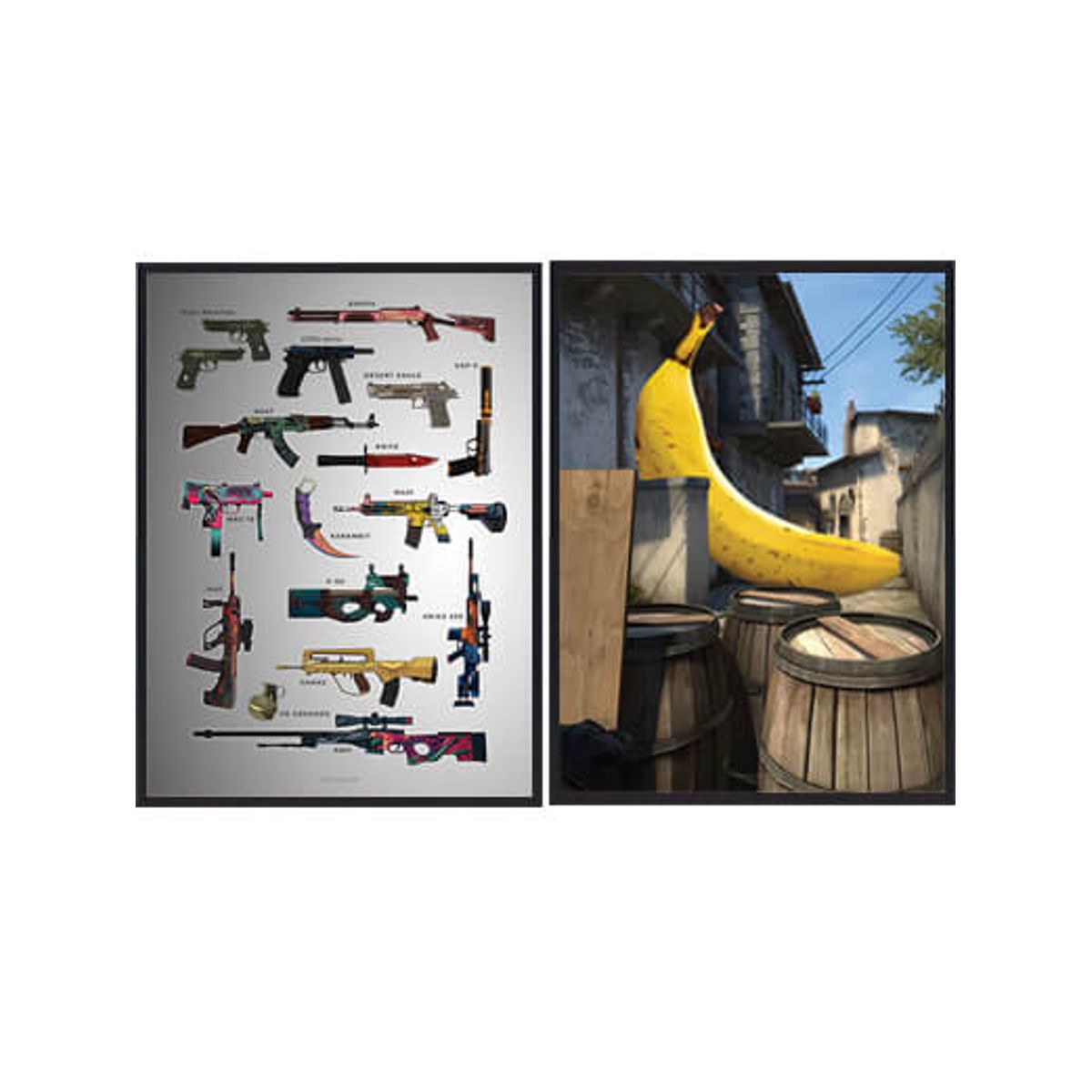 CSGO plakatsæt (Størrelse: S - 21x29,7cm (A4))