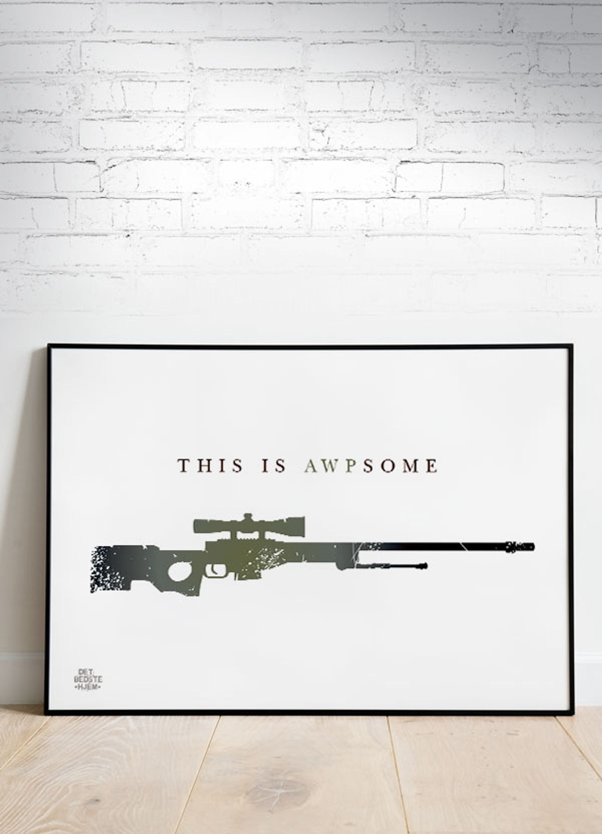 CSGO - This is AWPsome (vandret) - 100 x 70 cm - Kr. 349,-