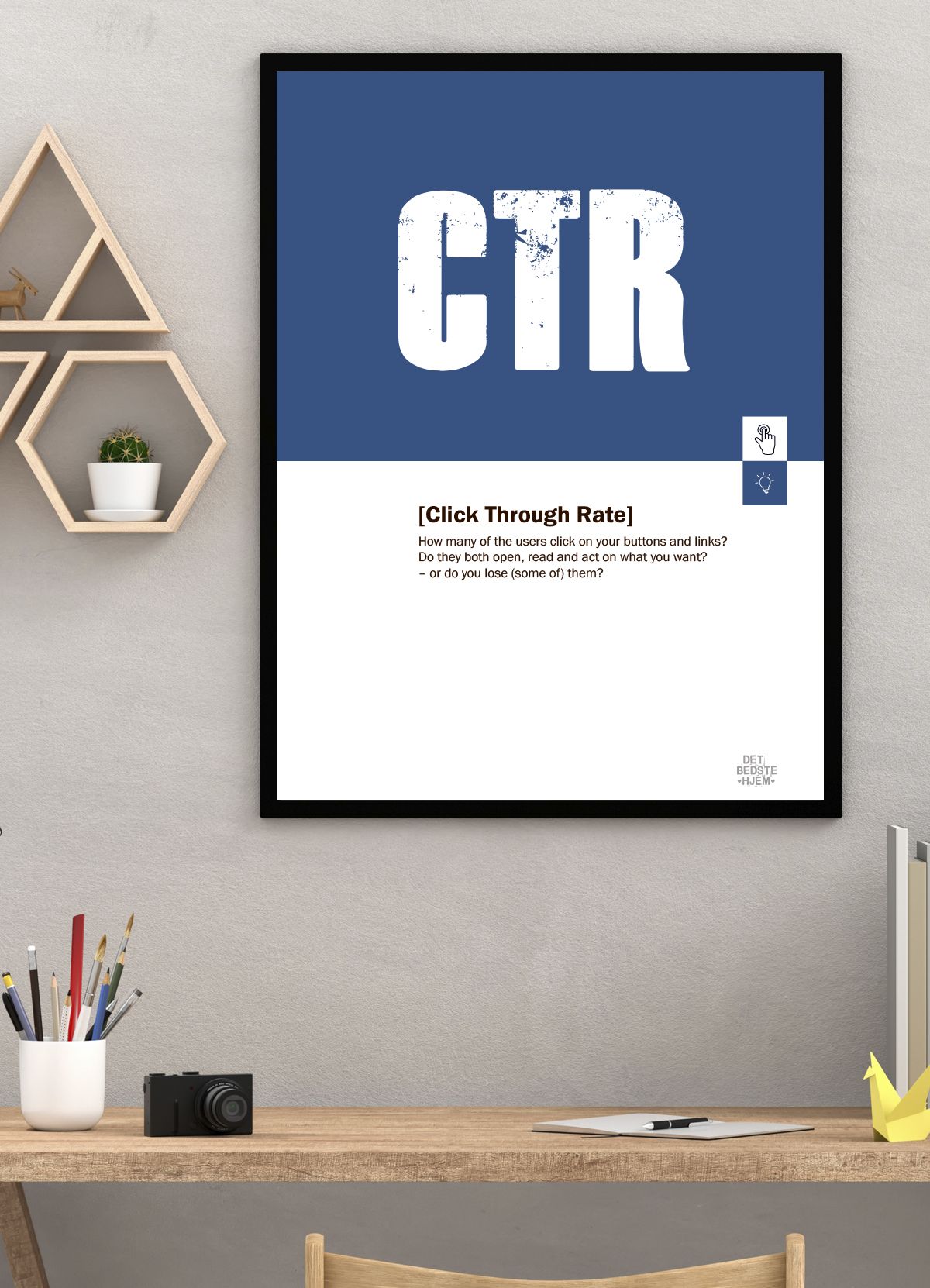 CTR-marketing-plakat - 50 x 70 cm - Kr. 279,-