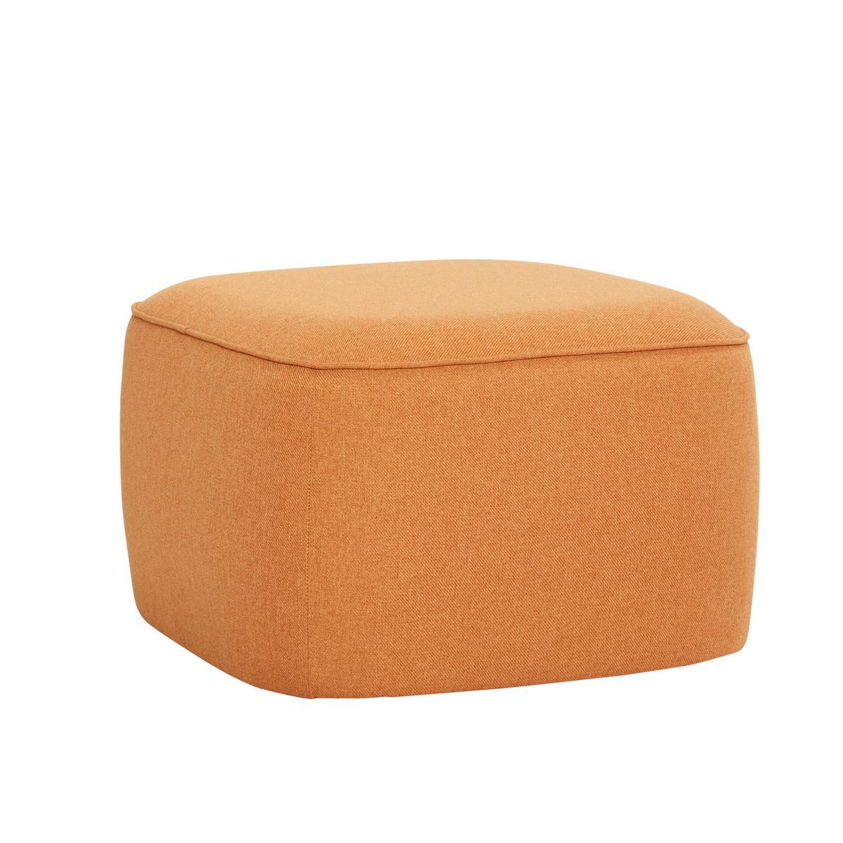 Cube Puf Orange - 57x57xh39cm - 58x58xh37cm / Orange / Polyester (100%)