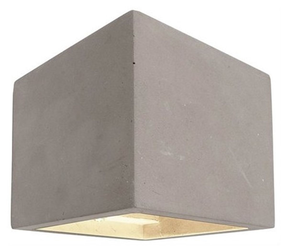 Cube væglampe 1 x 25W G9 H11,5 cm - Medium betongrå